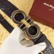 AAA Replica Ferragamo Logo Leather Belt - Black&Gold Buckle (3)_th.jpg